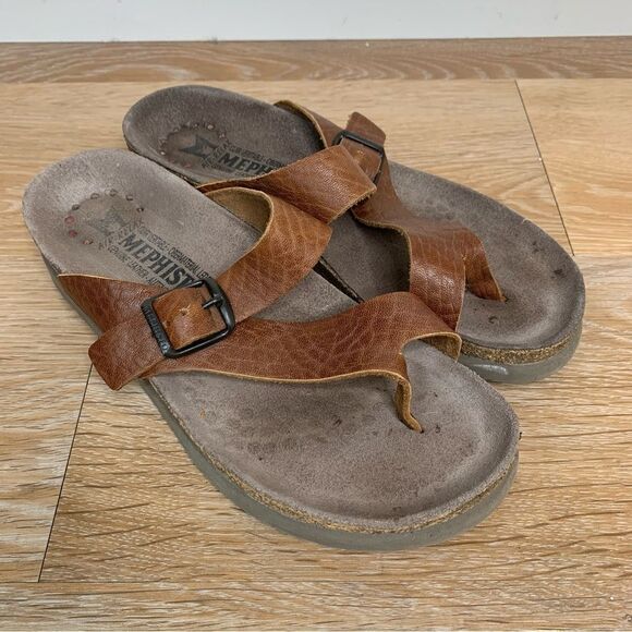 Mephisto Genuine Leather Helen Desert Buffalo Women’s Sandals - Picture 1 of 12